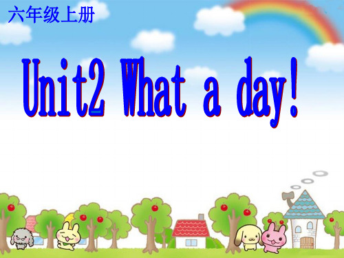 六年级上册英语课件-Unit 2 What a day!C-译林版(三起)(共23张PPT)