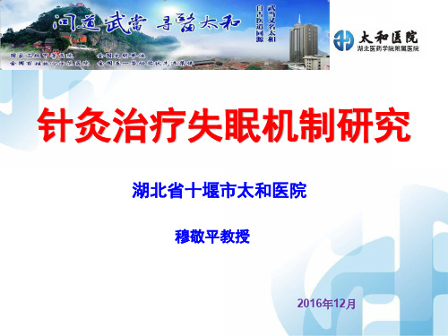 针灸治疗失眠的机制研究