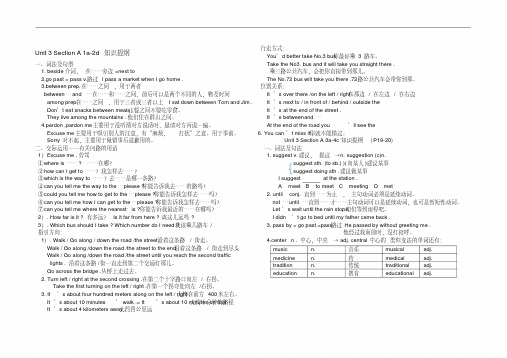 人教版九年级英语全一册知识点Unit3知识点总结