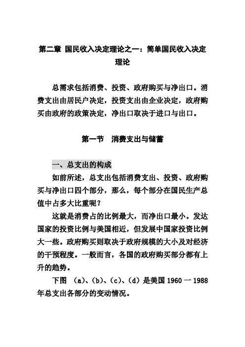 第二章_国民收入决定理论之一：简单国民收入决定理1(课用)