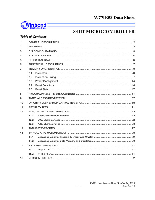 W77IE58P-TR中文资料