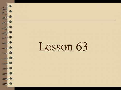 新概念英语第一册Lesson 63-64