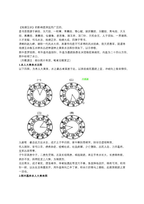 丹霞源风水：黄泉水法图