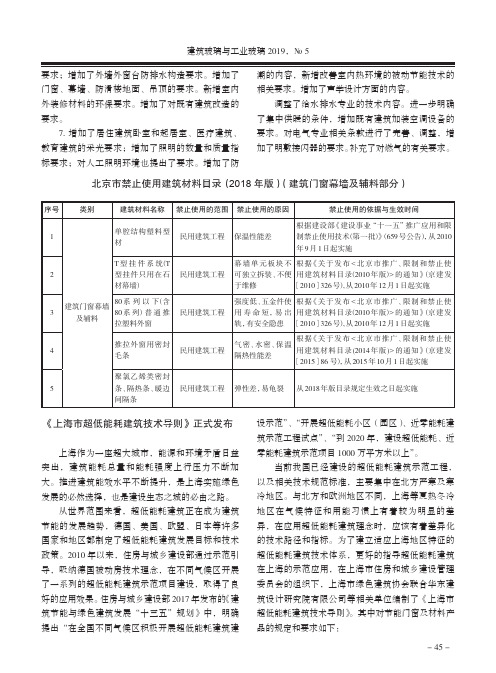 《上海市超低能耗建筑技术导则》正式发布
