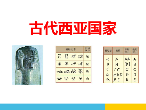 人教版历史与社会八年级上册 (古代西亚国家)多元发展的早期文明新课件