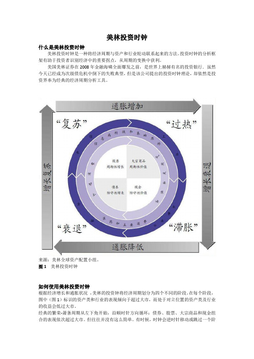 美林投资时钟简介 资产配置经典