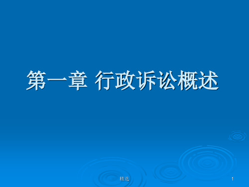 新版行政诉讼概述课件.ppt