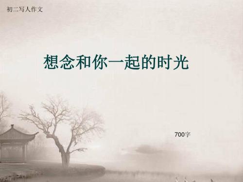 初二写人作文《想念和你一起的时光》700字(总10页PPT)