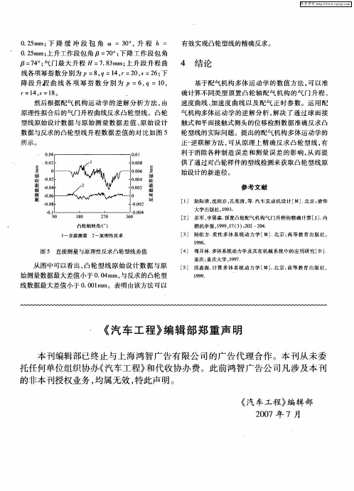 《汽车工程》编辑部郑重声明