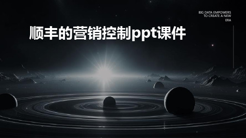 顺丰的营销控制PPT课件