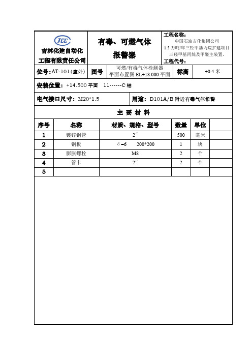 有毒、可燃气体报警器(以完成)