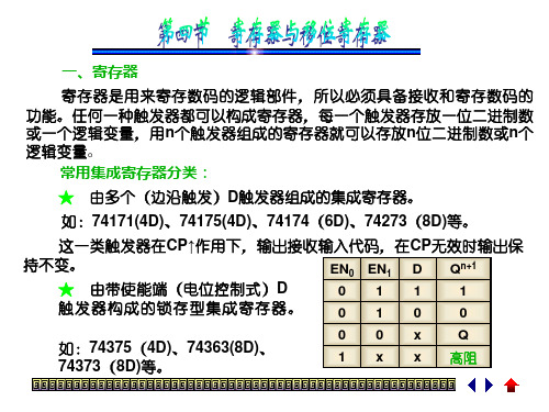 寄存器和移位寄存器