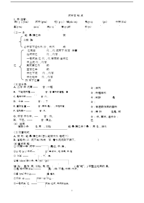 (完整word版)河中石兽知识点.docx