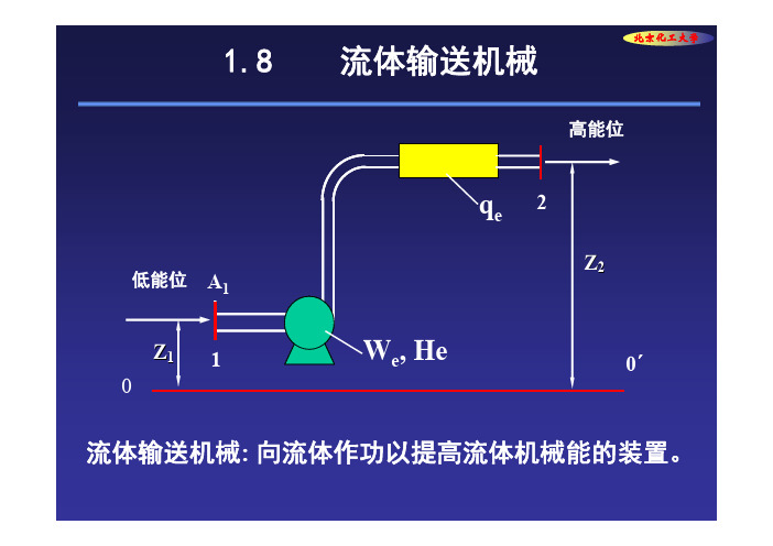 化工原理流体输送机械