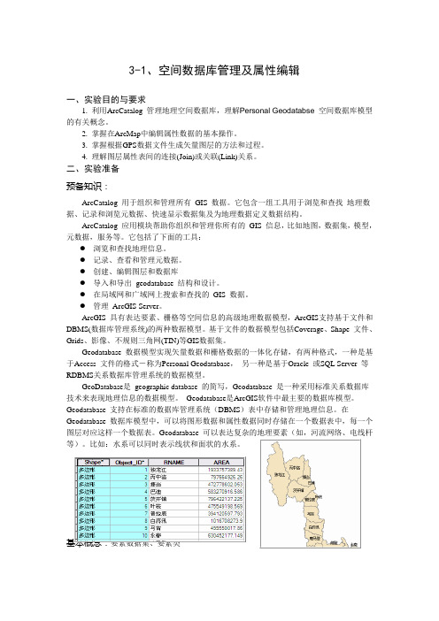 空间数据库管理及属性编辑