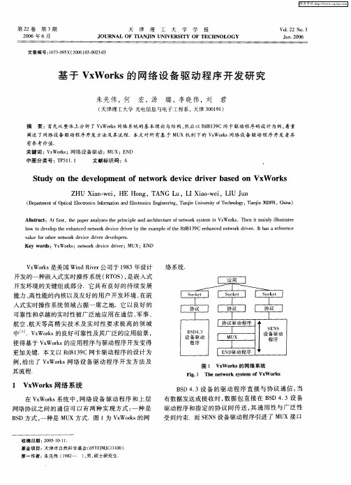 基于VxWorks的网络设备驱动程序开发研究