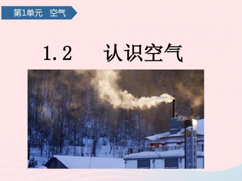 一年级科学下册第一单元空气2认识空气课件青岛版六三制