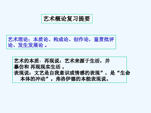 艺术学概论复习提纲