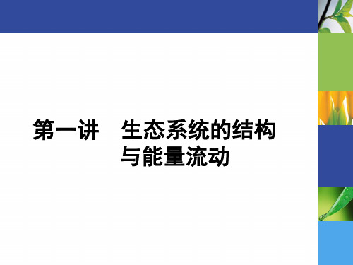 第11单元   生态系统和人与环境：第1讲 生态系统的结构与能量流动