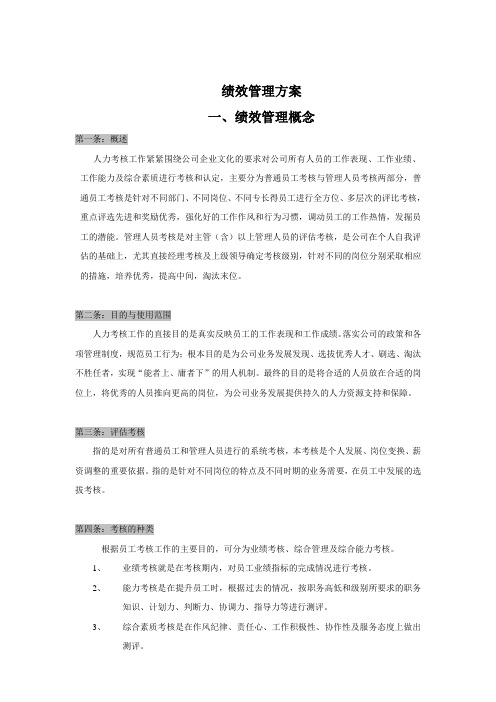 广告公司绩效考核方法(1)