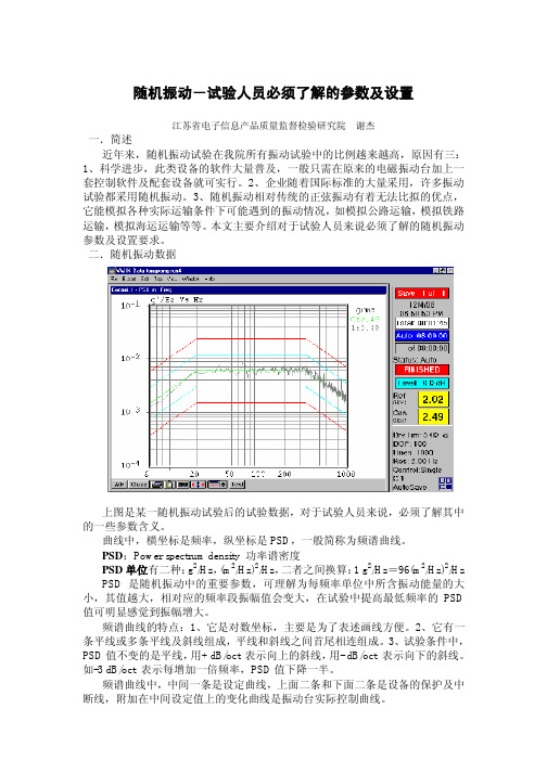 随机振动-试验人员必须了解的参数及设置