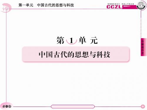 高二历史必修3(岳麓版)：1-6中国古代的科学技术