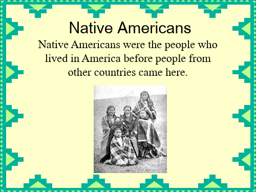 美国土著居民的介绍-Native-Americans