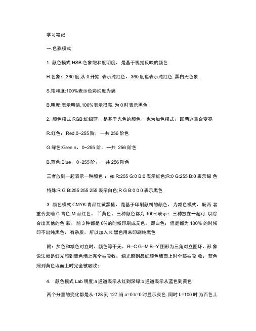 李涛PS教程(基础篇)整理后笔记解读