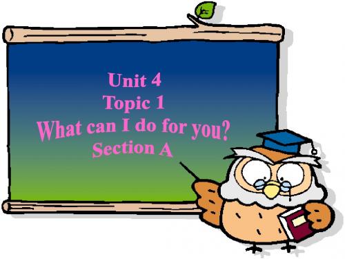 Unit 4 Topic 1 What can I do for you教学课件25