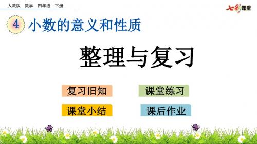 人教版四年级数学下册课件-ppt课件-第4单元-4.19 整理与复习