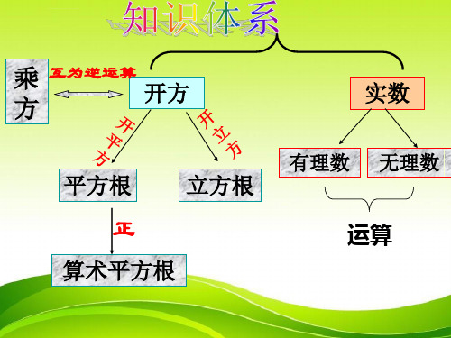 实数复习课课件人教版ppt