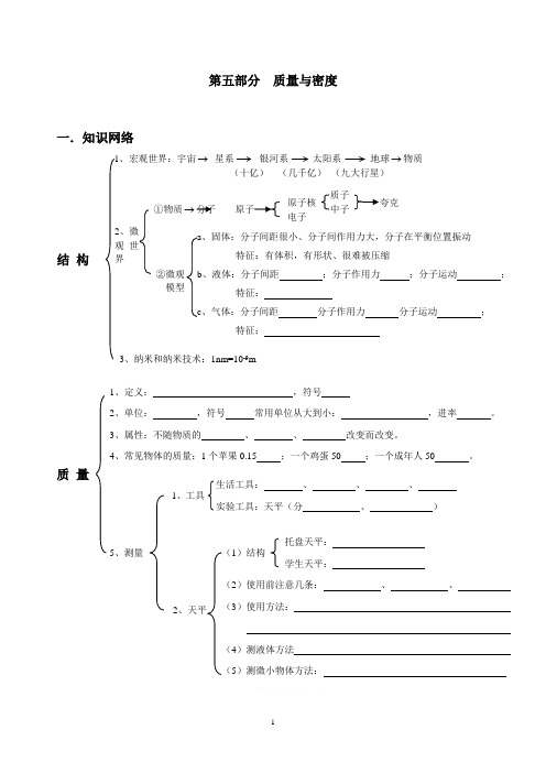 中考物理专项复习第五部分质量与密度