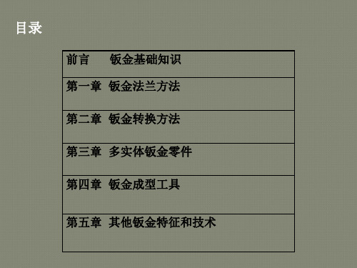 solidworks高级培训-钣金件