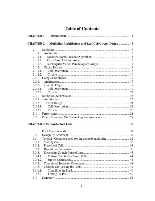Table of Contents CHAPTER 1. Introduction..................................................