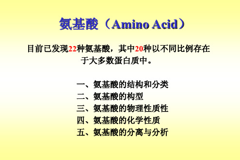 Biochemistry-Amino Acids-生物化学 氨基酸