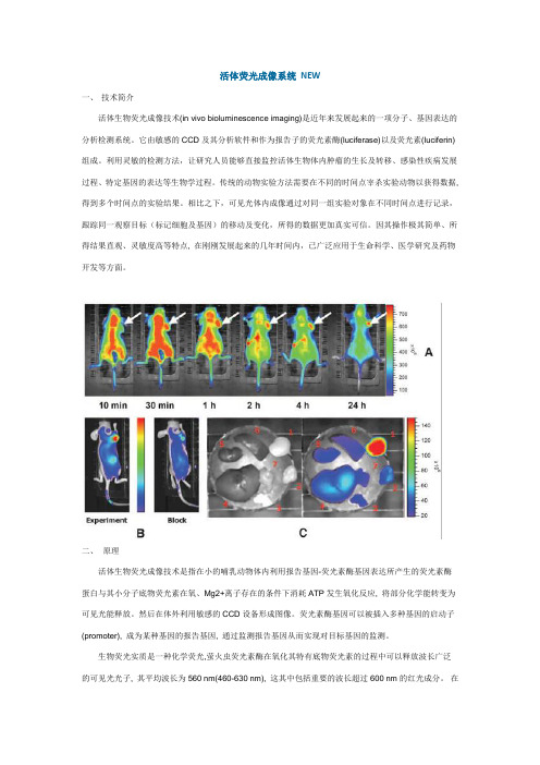 活体荧光成像系统NEW技术简介活体生物荧光成像技术invivo