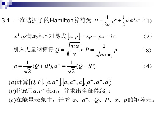 高等量子力学习题3.1