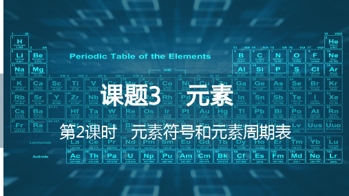 元素符号和元素周期表ppt课件