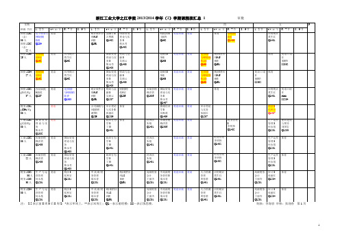 1314(2)课程表杭州校区