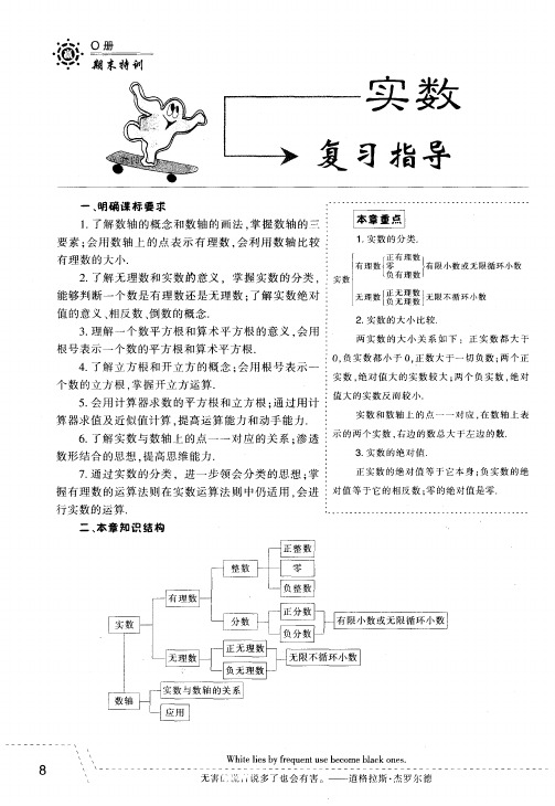 实数复习指导