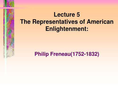 5.美国文学选读 课件Philip Freneau