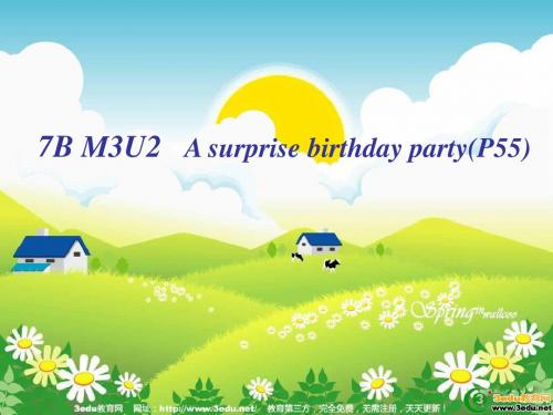 七年级英语A surprise birthday party课件1