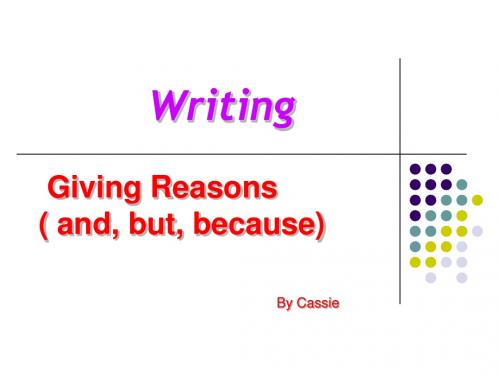 Week 8 Writing  Giving Reason