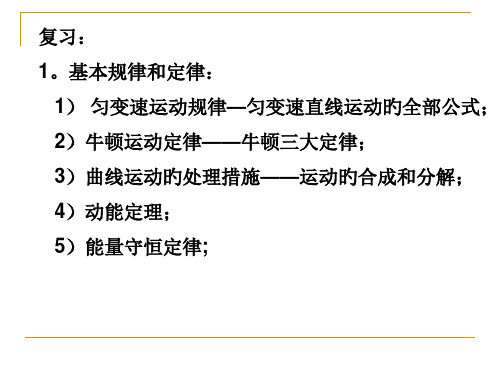 高中物理带电粒子在电场中的运动市公开课获奖课件省名师示范课获奖课件