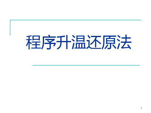 程序升温还原法ppt课件