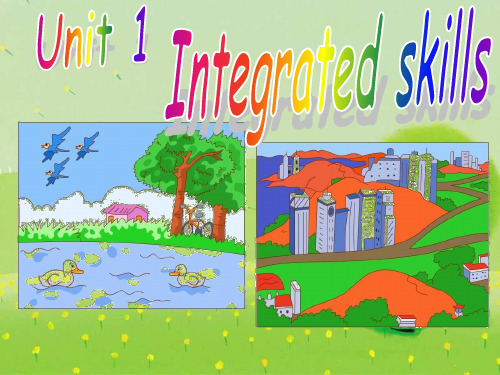 八年级英语 Past and present Integrated skills