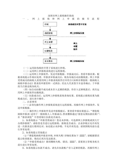 深圳市网上报税操作指南