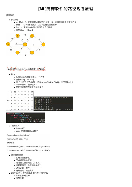 [ML]高德软件的路径规划原理