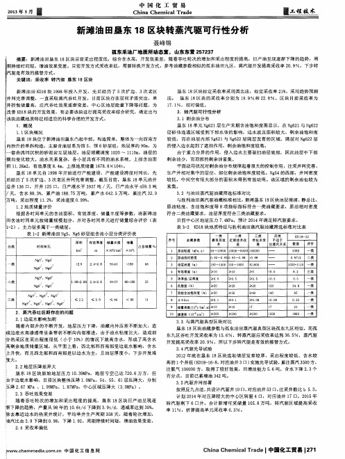 新滩油田垦东18区块转蒸汽驱可行性分析