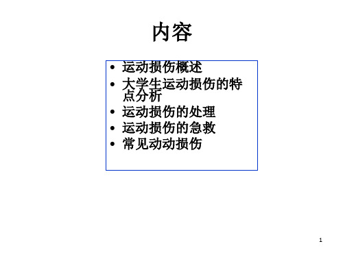 《运动损伤处理》PPT课件